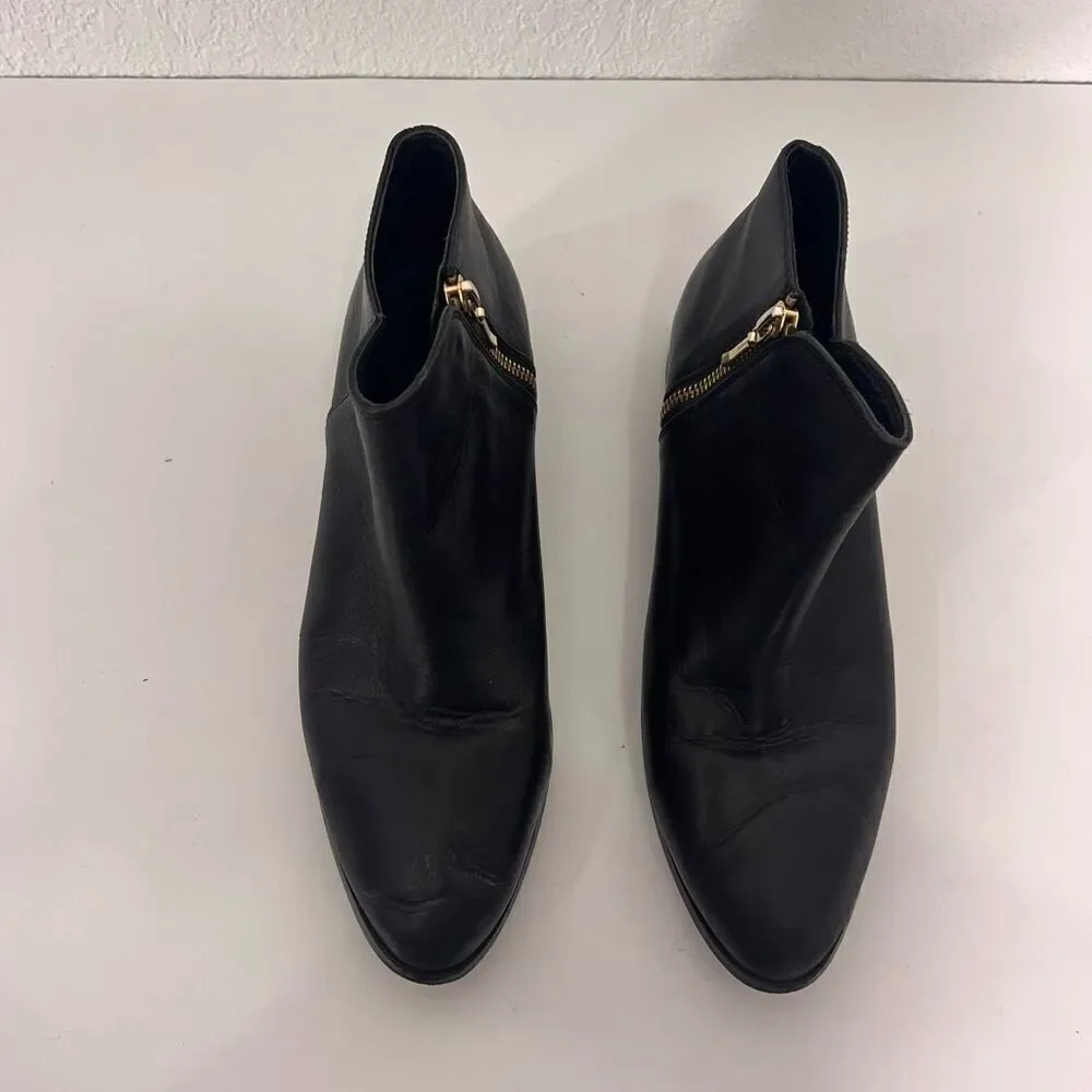 Nisolo Black Leather‎ Ankle Booties Women’s 8.5